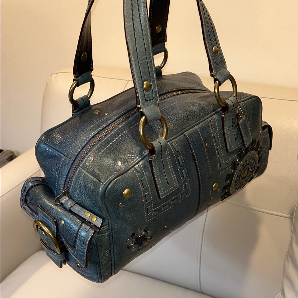 Coach RARE Lmt. Ed. Y2K SoHo MIA Laced Studded Satchel - Picture 14 of 17